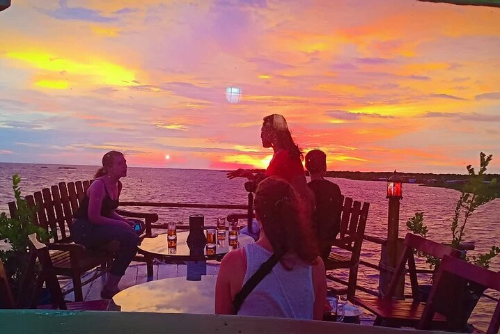 Sunset on Tonle Sap Lake and Khmer Bokator Dinner show With 153 $ per person only